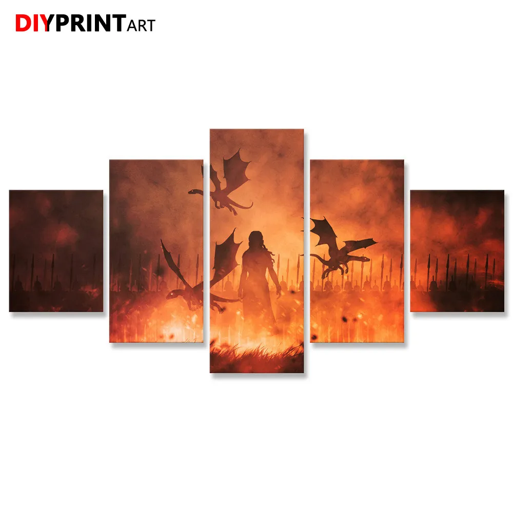 Game of Thrones Daenerys Targaryen 5 Pcs/set Wall Art Living Room Home Decoration A2107
Game of Thrones Daenerys Targaryen 5 Pcs/set Wall Art Living Room Home Decoration A2107
