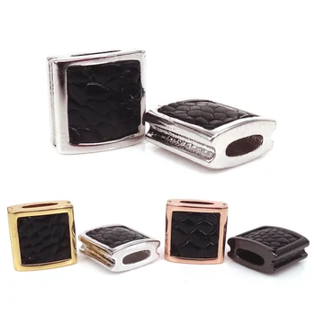 Gold Rose Gold Black Silver Color & Black Python Leather Square Beads For Bracelet DIY Jewelry Findings Making Charm Bead,10mm 
Gold Rose Gold Black Silver Color & Black Python Leather Square Beads For Bracelet DIY Jewelry Findings Making Charm Bead,10mm