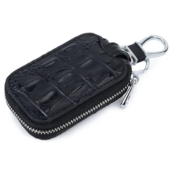 Box Shape Genuine Leather Men Black Car Key Holder Elegant Alligator Real Cow Leather Male Car Key Wallets Drop Shipping
Box Shape Genuine Leather Men Black Car Key Holder Elegant Alligator Real Cow Leather Male Car Key Wallets Drop Shipping