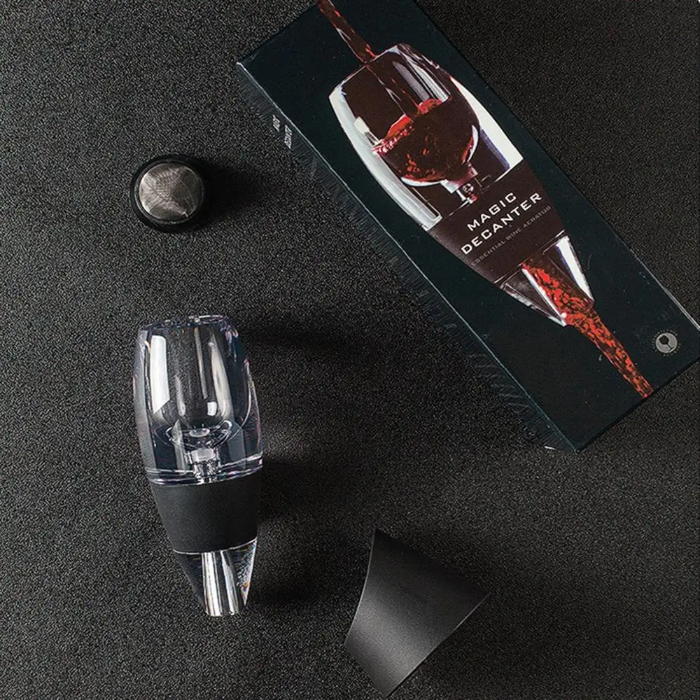 Mini Magic Wine Decanter Quick Wine Decanter Set Essential Red Wine Quick Aerator With Filter Stand for Dining Bar
Mini Magic Wine Decanter Quick Wine Decanter Set Essential Red Wine Quick Aerator With Filter Stand for Dining Bar
