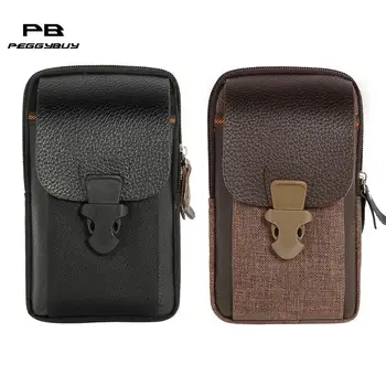 6 inch Men PU leather Waist Bags Zipper Small Card Holder Phone Wallet Packs Belt Durable Fanny Purse Black Coffee High Quality
6 inch Men PU leather Waist Bags Zipper Small Card Holder Phone Wallet Packs Belt Durable Fanny Purse Black Coffee High Quality