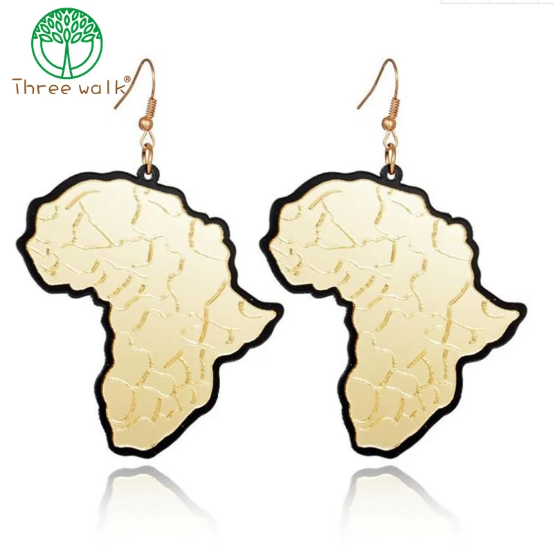 2 pairs Trendy Jewelry Gold Acrylic Africa Map Dangle Earrings Fashion Jewelry Personalized Statement Earrings Brincos
2 pairs Trendy Jewelry Gold Acrylic Africa Map Dangle Earrings Fashion Jewelry Personalized Statement Earrings Brincos