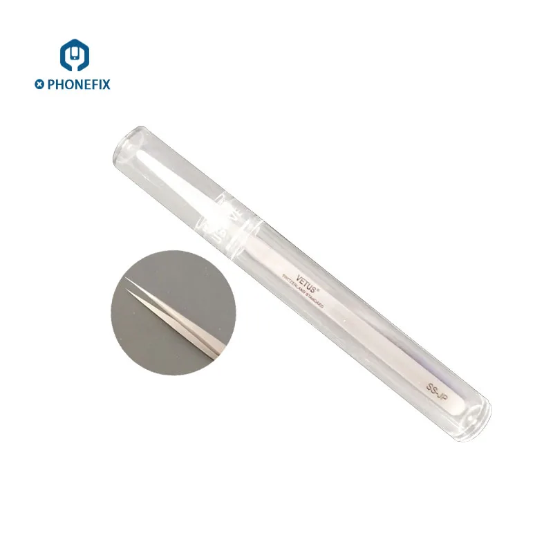 PHONEFIX VETUS SS-JP Precision Stainless Steel Tweezers Motherboard Repair Tools For iPhone iPad Huawei PCB Soldering Work
PHONEFIX VETUS SS-JP Precision Stainless Steel Tweezers Motherboard Repair Tools For iPhone iPad Huawei PCB Soldering Work