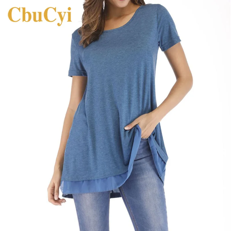 Fashion Plus Size Women Tops and Shirts Short Sleeve O-neck Chiffon T-shirt Women Loose Casual Cotton Solid T shirts Tops Tees
Fashion Plus Size Women Tops and Shirts Short Sleeve O-neck Chiffon T-shirt Women Loose Casual Cotton Solid T shirts Tops Tees