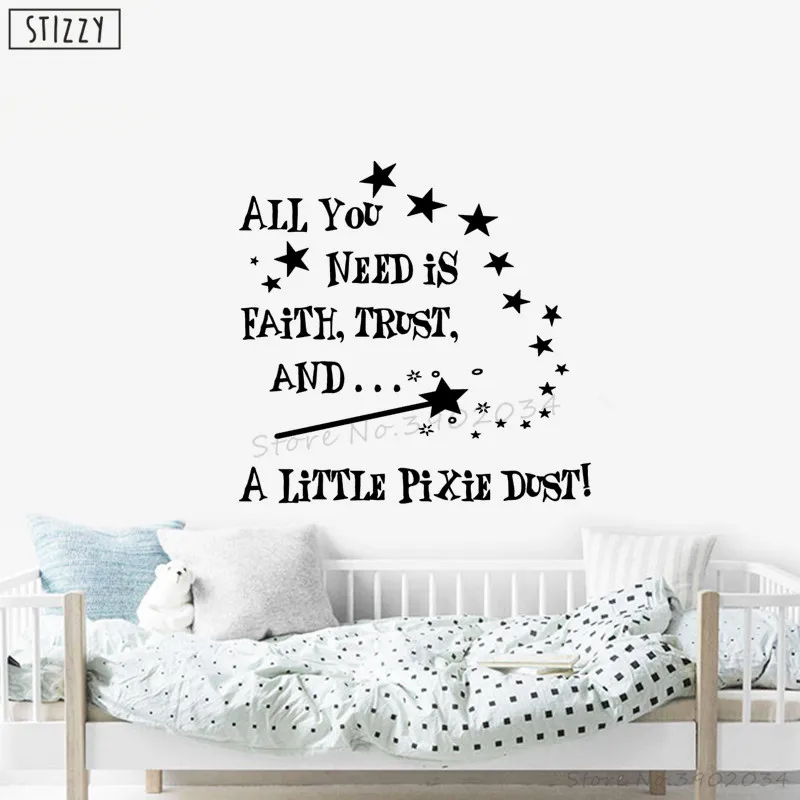 STIZZY Wall Decal Kids Bedroom Art Vinyl Wall Stickers Magic Stars Fairy Removable Poster Quotes All You Need Nursery Decor C434
STIZZY Wall Decal Kids Bedroom Art Vinyl Wall Stickers Magic Stars Fairy Removable Poster Quotes All You Need Nursery Decor C434