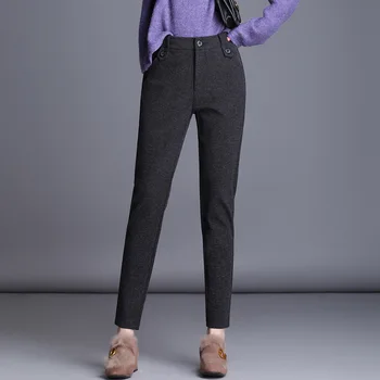 Women Pants & Capris Slim summer Solid color High waist Pencil pants Skinny Ankle-Length Pants Woman 8130 
Women Pants & Capris Slim summer Solid color High waist Pencil pants Skinny Ankle-Length Pants Woman 8130