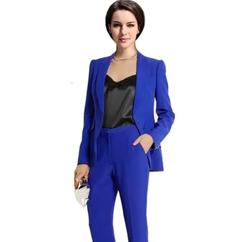 Custom Royal Blue Work Bussiness Formal Elegant Women Suit Set Blazers Pants Office Suits Ladies Pants Suits Trouser Suits
Custom Royal Blue Work Bussiness Formal Elegant Women Suit Set Blazers Pants Office Suits Ladies Pants Suits Trouser Suits