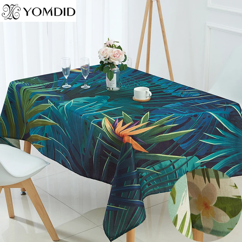 Waterproof Tablecloth Tropical Plant Pattern Table Cloth For Banquet Party Decoration Tablecloth Polyester Fabric Table Cover
Waterproof Tablecloth Tropical Plant Pattern Table Cloth For Banquet Party Decoration Tablecloth Polyester Fabric Table Cover