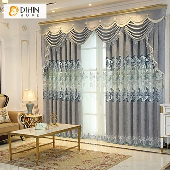 Elegant Drapes European Curtains Luxury Embroidered Blackout Curtain For Living Room 1 Panel
Elegant Drapes European Curtains Luxury Embroidered Blackout Curtain For Living Room 1 Panel