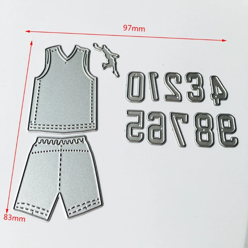 Jersey Number Cutting Dies Stencil DIY Scrapbooking Album Card Embossing Gift #20/13L | Дом и сад