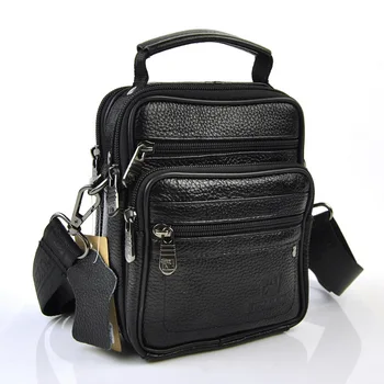 Men Genuine Leather Handbag Small Shoulder Cross Body Bag Classic 6 Zip Compartment Messenger Cellphone Mobile BBags Fanny
Men Genuine Leather Handbag Small Shoulder Cross Body Bag Classic 6 Zip Compartment Messenger Cellphone Mobile BBags Fanny