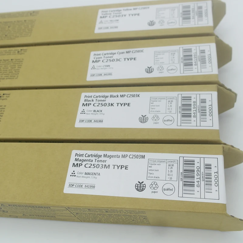 High Quality Ricoh Compatible Toner Cartridge For Aficio MPC2003 MPC2503 MPC2011 SP BK C M Y
High Quality Ricoh Compatible Toner Cartridge For Aficio MPC2003 MPC2503 MPC2011 SP BK C M Y