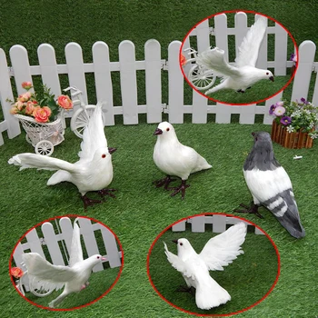 Dove model simulation Feathered pigeon decoration Simulation pigeon props feather statues sculpture Home wedding decoration dies
Dove model simulation Feathered pigeon decoration Simulation pigeon props feather statues sculpture Home wedding decoration dies