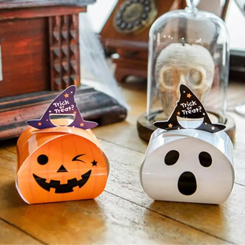 20 Pcs/lot Halloween White Horror Ghost Pumpkin Candy Box Mini Paper Bag Halloween Packaging Gift Box Party Candy Box
20 Pcs/lot Halloween White Horror Ghost Pumpkin Candy Box Mini Paper Bag Halloween Packaging Gift Box Party Candy Box