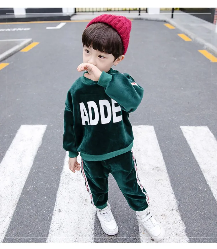 New Arrvial Kids Clothes Sets Velvet Boys Sport Suit Baby Clothes Autumn Winter Outfits Suits Clothes Children Clothing
New Arrvial Kids Clothes Sets Velvet Boys Sport Suit Baby Clothes Autumn Winter Outfits Suits Clothes Children Clothing