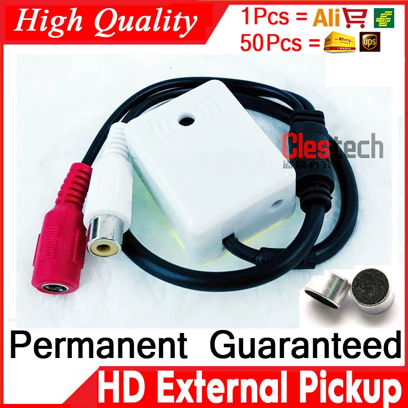 New CCTV Mic Microphone Sound Pick-Up Monitor Voice Audio RCA OUTPUT for Security Cameras DVRs
New CCTV Mic Microphone Sound Pick-Up Monitor Voice Audio RCA OUTPUT for Security Cameras DVRs