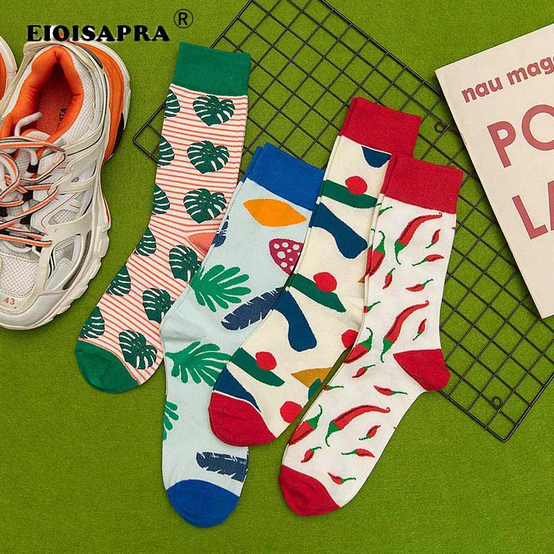 Tide New Men Socks Hip Hop Creative Art Personality Funny Socks Cartoon Chili Leaves Cartoon Cute Socks Christmas Present
Tide New Men Socks Hip Hop Creative Art Personality Funny Socks Cartoon Chili Leaves Cartoon Cute Socks Christmas Present