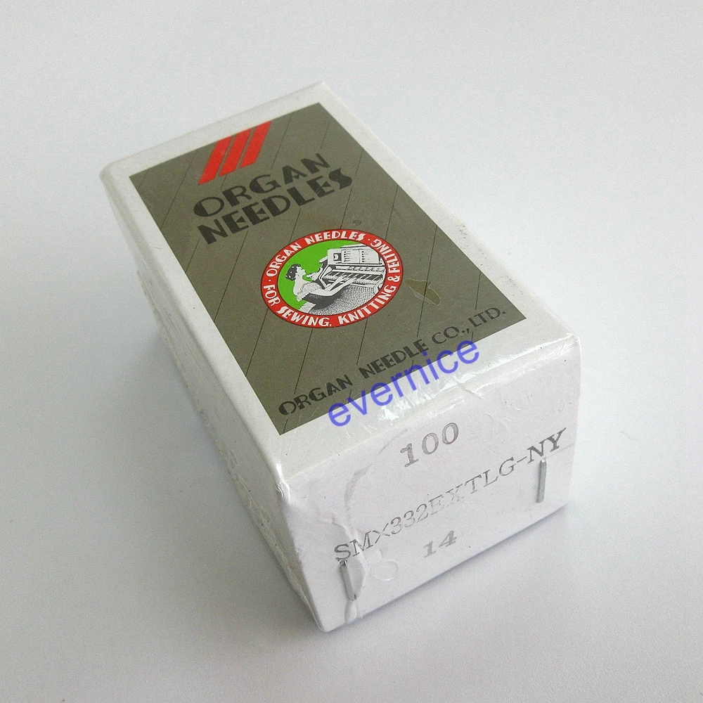 100 Pcs Organ Smx332Extlg-Ny Needles With Reinforced Blade For Button Sewing