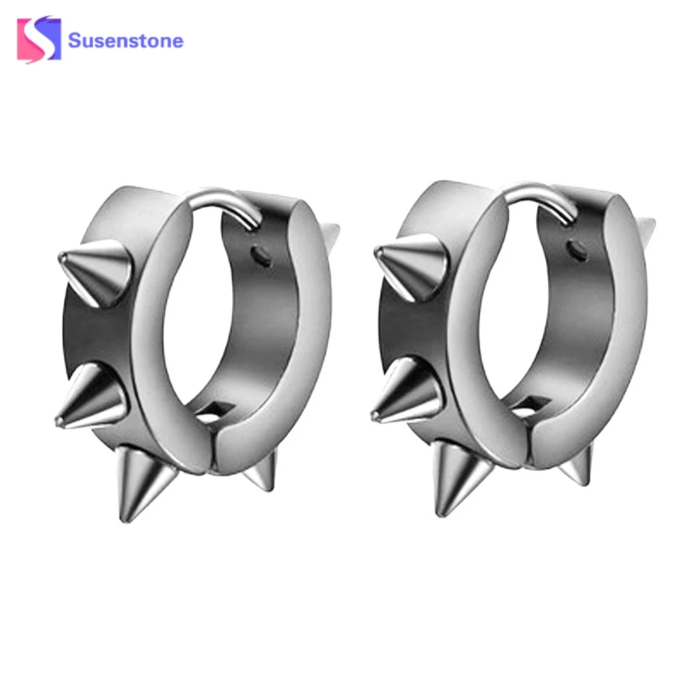 New Fashion Titanium Steel Punk Rivet Ear Studs Spike Hoop Circle Huggie Piercing Earrings For Women Men Cool Studs Earrings
New Fashion Titanium Steel Punk Rivet Ear Studs Spike Hoop Circle Huggie Piercing Earrings For Women Men Cool Studs Earrings