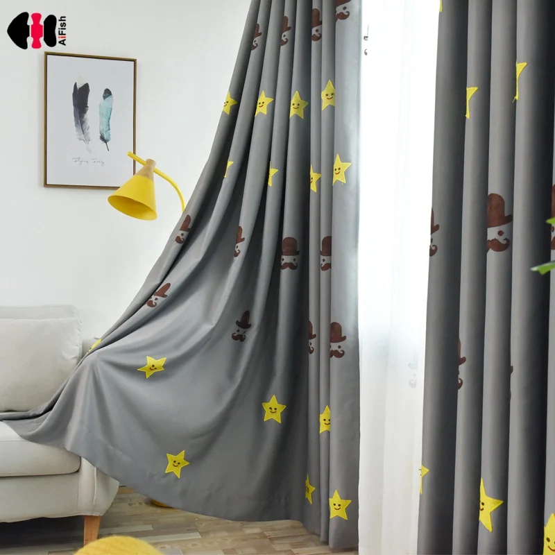 Cartoon Charm Smile Face Embroidered Curtains for Kids Room Children Boys Nursery Simple Modern French Window Drapes WP167C
Cartoon Charm Smile Face Embroidered Curtains for Kids Room Children Boys Nursery Simple Modern French Window Drapes WP167C