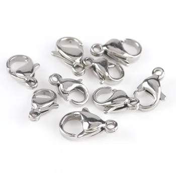 50 pieces Stainless Steel Lobster Clasps For Necklaces Bracelets Clasp DIY Jewelry Findings Accessories 9/10/11/12mm
50 pieces Stainless Steel Lobster Clasps For Necklaces Bracelets Clasp DIY Jewelry Findings Accessories 9/10/11/12mm