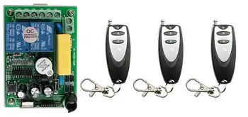latest AC 220V 2 CH 2CH Remote Control Garage Door RF Wireless Remote Control Switch System 3X Transmitter + 1 X Receiver 
latest AC 220V 2 CH 2CH Remote Control Garage Door RF Wireless Remote Control Switch System 3X Transmitter + 1 X Receiver
