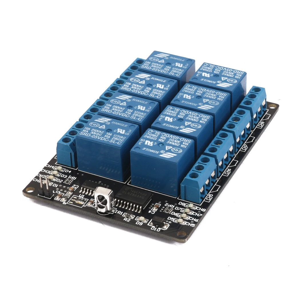 8CH 5V Wireless LED Relay Driver Self Locking Module with Infrared Remote 8CH 5V Wireless LED Relay Driver Self Locking Module with Infrared Remote