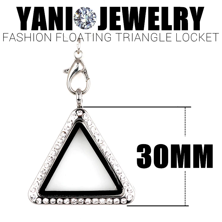 10pcs/lot Free shipping Rhinestones 30mm Triangle Locket for Magnetic Floating Locket with Free Chain
10pcs/lot Free shipping Rhinestones 30mm Triangle Locket for Magnetic Floating Locket with Free Chain