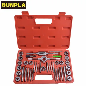 Gunpla 40 Pieces Adjustable Alloy Steel Metric Tap and Die Set,20pc/40pcs Thread Gauge Wrench Tap Die Threading Repair Tools Kit
Gunpla 40 Pieces Adjustable Alloy Steel Metric Tap and Die Set,20pc/40pcs Thread Gauge Wrench Tap Die Threading Repair Tools Kit