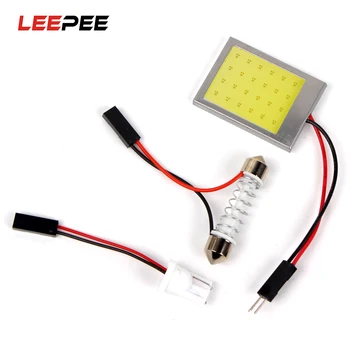 LEEPEE 1 Set LED Car Dome Lights COB Car-styling Light Source High Quality DC 12V Interior Reading Lamps T10 24SMD Universal
LEEPEE 1 Set LED Car Dome Lights COB Car-styling Light Source High Quality DC 12V Interior Reading Lamps T10 24SMD Universal
