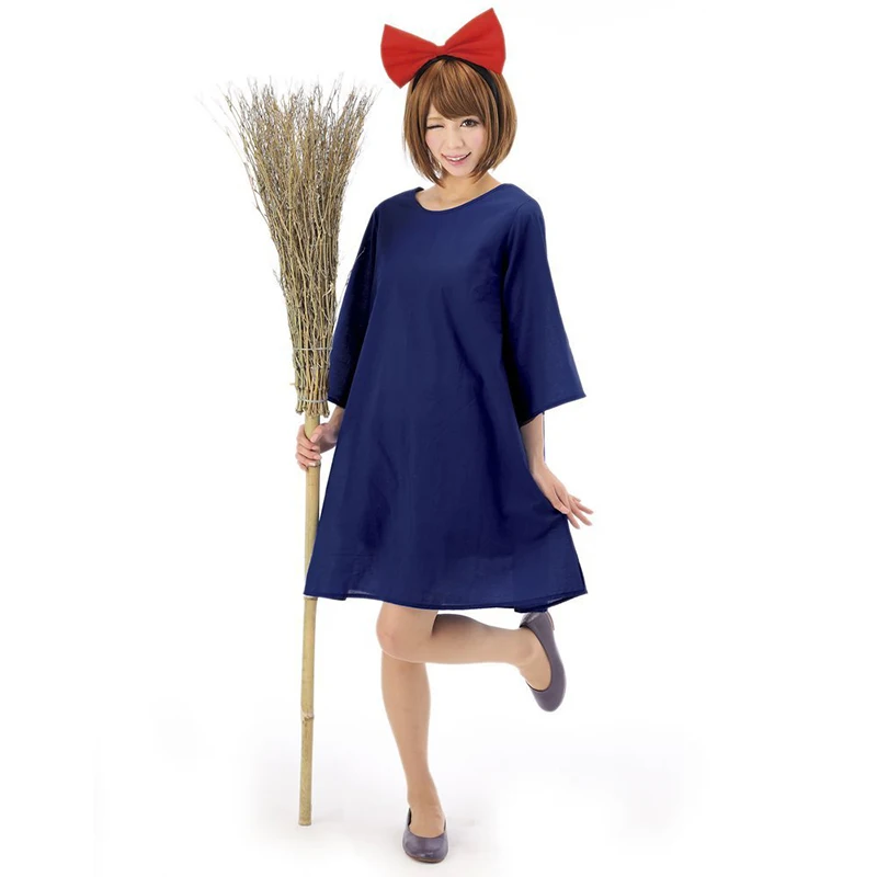 Kiki's Delivery Service Cosplay Uniforms Dress Headdress Women Set Halloween Costumes
Kiki's Delivery Service Cosplay Uniforms Dress Headdress Women Set Halloween Costumes