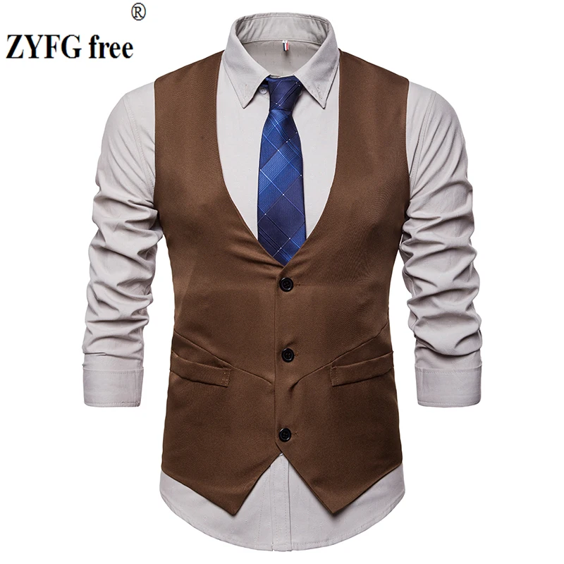2018 men Dress suit vest High-quality Goods Cotton Men's Fashion Design Suit Vest High-end Business Casual Suit Vests large size 
2018 men Dress suit vest High-quality Goods Cotton Men's Fashion Design Suit Vest High-end Business Casual Suit Vests large size