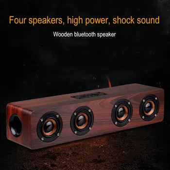 W8 Four horn HIFI Wooden Bluetooth wireless speaker portable Subwoofer bass Wireless receiver FM Handfree call speaker for music
W8 Four horn HIFI Wooden Bluetooth wireless speaker portable Subwoofer bass Wireless receiver FM Handfree call speaker for music