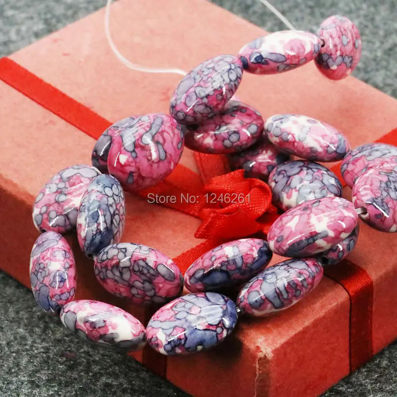 Fashion 13X18mm Multicolor Riverstones Rain Flower Rainbow Stone Ellipse Loose DIY Beads 15inch Girls Jewelry making Design
Fashion 13X18mm Multicolor Riverstones Rain Flower Rainbow Stone Ellipse Loose DIY Beads 15inch Girls Jewelry making Design