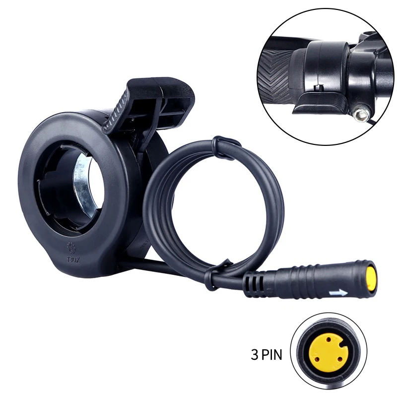 Thumb Throttle For Bafang Mid Drive Motor E-bike Conversion Kits 36V 48V 52V 250W 500W 750W 1000W Waterproof 3PIN Female 45cm
Thumb Throttle For Bafang Mid Drive Motor E-bike Conversion Kits 36V 48V 52V 250W 500W 750W 1000W Waterproof 3PIN Female 45cm