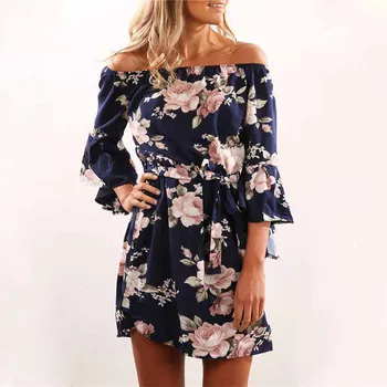 Women Floral Print Beach Dress Fashion Boho Summer Dresses Female Vintage Elegant Bandage Bodycon Mini Party Dress Vestidos 3XL
Women Floral Print Beach Dress Fashion Boho Summer Dresses Female Vintage Elegant Bandage Bodycon Mini Party Dress Vestidos 3XL