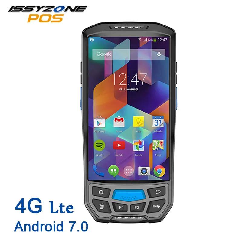 ISSYZONEPOS 2D QR Barcode Scanner NFC WIFI PDA Android5 Inch Wireless Portable Barcode Rearder Handheld POS Terminal Collector
ISSYZONEPOS 2D QR Barcode Scanner NFC WIFI PDA Android5 Inch Wireless Portable Barcode Rearder Handheld POS Terminal Collector