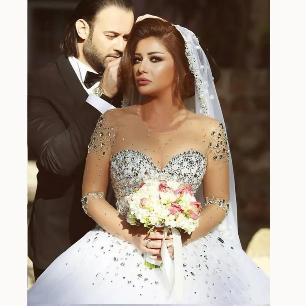 2019-luxury-ball-gown-wedding-dresses-o-neck-long-sleeves-crystal-beaded-tulle-appliques-sa (3)