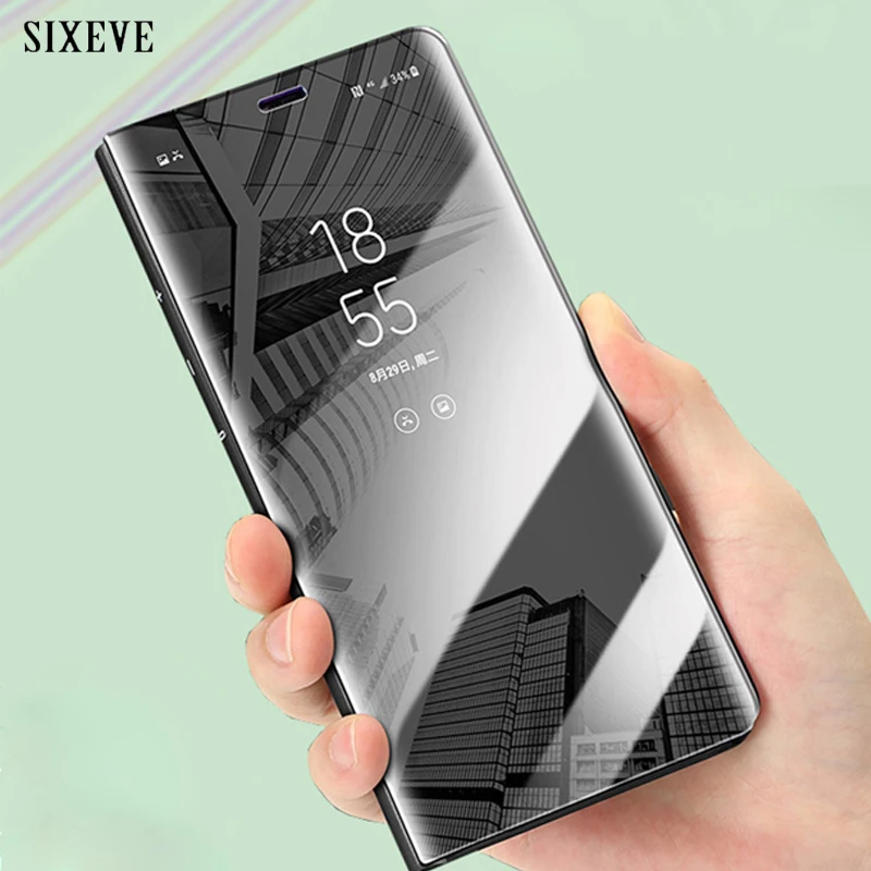 Luxury Mirror Flip Phone Case For Samsung Galaxy S10 E S9 S8 Plus S7 S6 Edge Clear View Smart Cover For Samsung S9Plus Coque
Luxury Mirror Flip Phone Case For Samsung Galaxy S10 E S9 S8 Plus S7 S6 Edge Clear View Smart Cover For Samsung S9Plus Coque