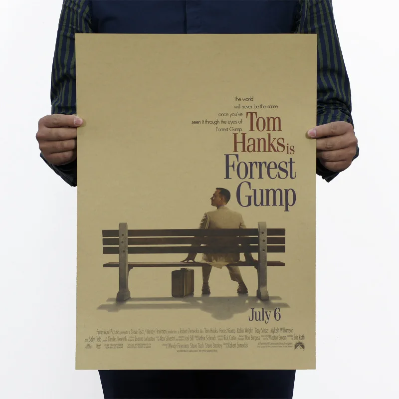 Forrest Gump Vintage Kraft Paper Movie Poster Map School Wall Garage Decoration Wall Decals Art DIY Retro Decor Prints
Forrest Gump Vintage Kraft Paper Movie Poster Map School Wall Garage Decoration Wall Decals Art DIY Retro Decor Prints