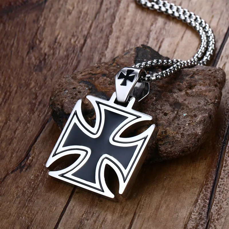 1pcs Necklace Stainless Steel Vintage Maltese Iron Cross Pendant Necklace Knights of the Temple Mens Necklace
1pcs Necklace Stainless Steel Vintage Maltese Iron Cross Pendant Necklace Knights of the Temple Mens Necklace