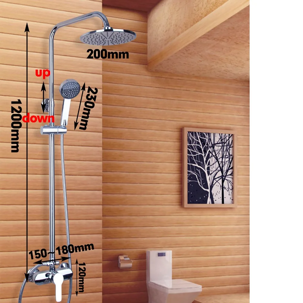 Torayvino Luxury Chrome Polished Rain Waterfall Shower Set Faucet Wall Mounted with Slide Bar Mixer Tap
Torayvino Luxury Chrome Polished Rain Waterfall Shower Set Faucet Wall Mounted with Slide Bar Mixer Tap