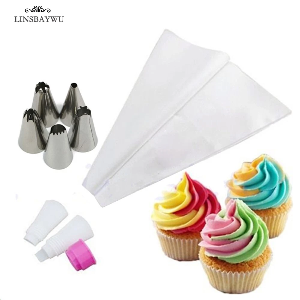 LINSBAYWU 5Pcs/Set Russian Double Two Color Cake Dessert Decorators Icing Piping Bag Cream Pastry With Nozzles Converter Topper
LINSBAYWU 5Pcs/Set Russian Double Two Color Cake Dessert Decorators Icing Piping Bag Cream Pastry With Nozzles Converter Topper