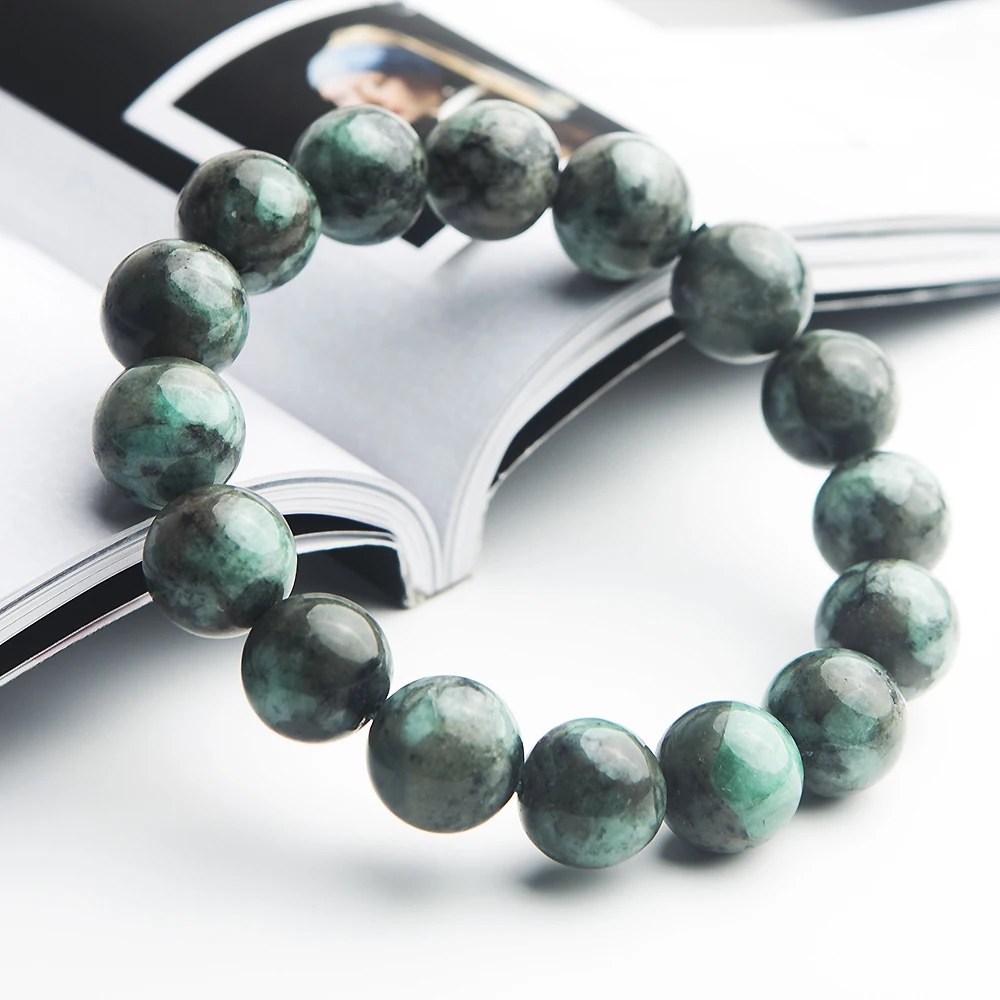 Genuine Natural Green Emerald Crystal 13mm Round Beads Bracelet Gemstone Women Stone Rarest Emerald Jewelry AAAAA
Genuine Natural Green Emerald Crystal 13mm Round Beads Bracelet Gemstone Women Stone Rarest Emerald Jewelry AAAAA