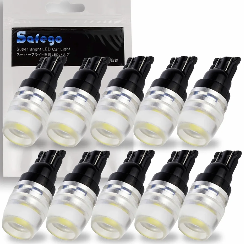 10pcs Safego T10 1W W5W LED Bulb 194 168 2825 LED Light Bulbs for Car Interior Side Wedge Light Replacement Bulbs White with Len
10pcs Safego T10 1W W5W LED Bulb 194 168 2825 LED Light Bulbs for Car Interior Side Wedge Light Replacement Bulbs White with Len