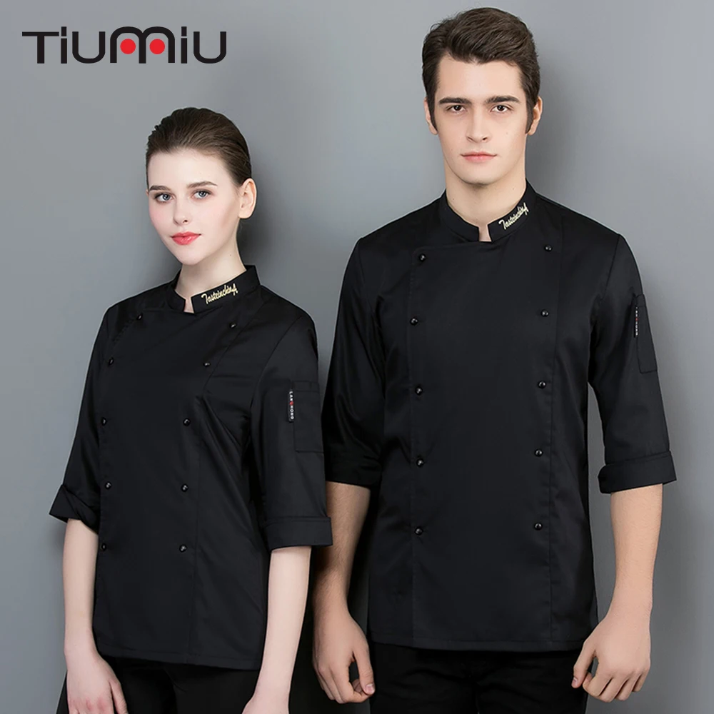 Chef Uniform Seven-quarter Sleeve Jacket Food Service Restaurant Uniform Kitchen Bakery Hotel Men Women Work Coat Chef Clothes
Chef Uniform Seven-quarter Sleeve Jacket Food Service Restaurant Uniform Kitchen Bakery Hotel Men Women Work Coat Chef Clothes