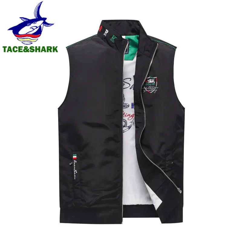TACE&SHARK Brand Top 2018 Casual Sleeveless Shark Vest Tank Men's Letter Embroidery Vest Jacket High Quality Coat Vest Homme
TACE&SHARK Brand Top 2018 Casual Sleeveless Shark Vest Tank Men's Letter Embroidery Vest Jacket High Quality Coat Vest Homme