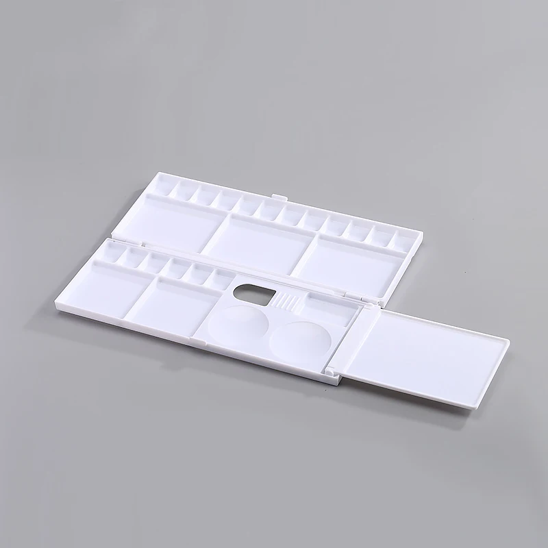 Three-sided flip color palette paint box watercolor gouache pigment plate beginner oil painting palette art supplies
Three-sided flip color palette paint box watercolor gouache pigment plate beginner oil painting palette art supplies