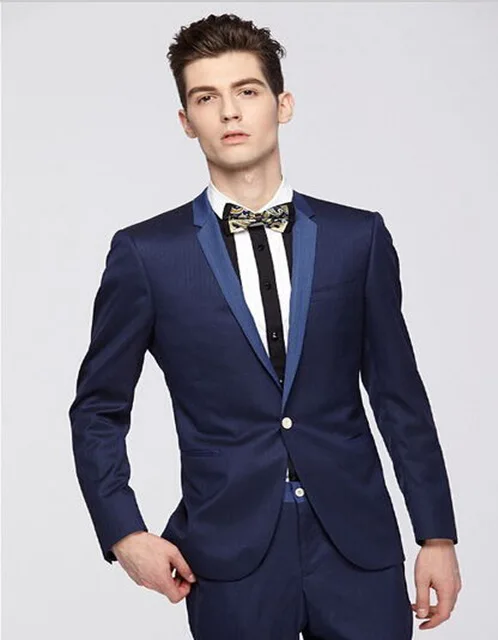 2018 High Branded Men Suits Groom Wedding Tuxedos Formal Party Suits Bride Groom Suits Blue Two Pieces Notched Lapel(Jacket+Pa
2018 High Branded Men Suits Groom Wedding Tuxedos Formal Party Suits Bride Groom Suits Blue Two Pieces Notched Lapel(Jacket+Pa