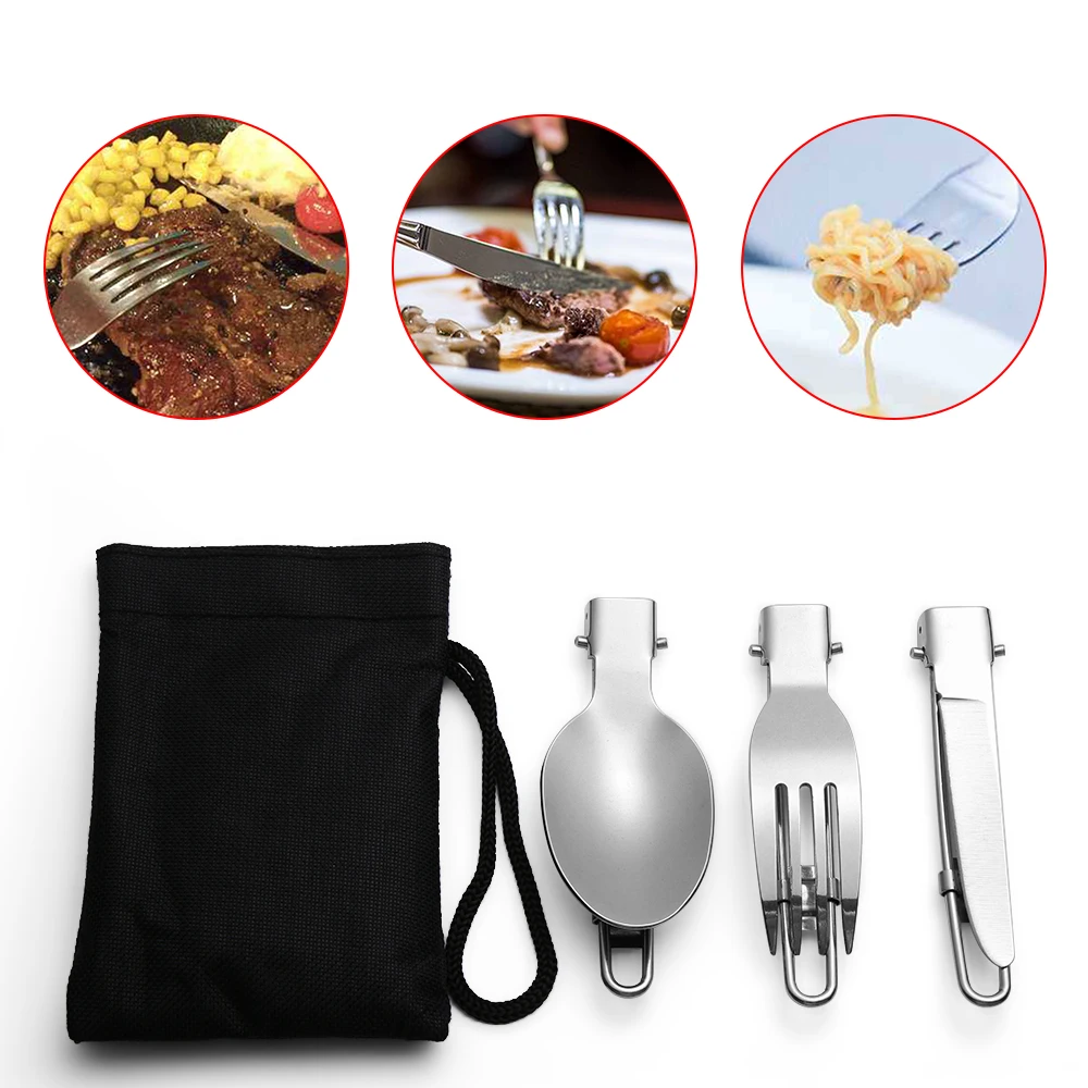 1Set Portable Folding Metal Fork Scoop Knife Camping Picnic Cutlery Outdoor dinnerware set Cutter Cutting Reusable Kitchen Tool
1Set Portable Folding Metal Fork Scoop Knife Camping Picnic Cutlery Outdoor dinnerware set Cutter Cutting Reusable Kitchen Tool